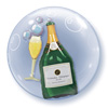 Champagne Bottle Double Bubble